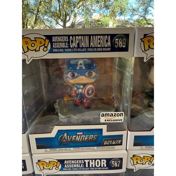 Funko Pop Deluxe Marvel Avengers Assemble Figures Complete Set Of 6 NEW - Picture 4 of 15